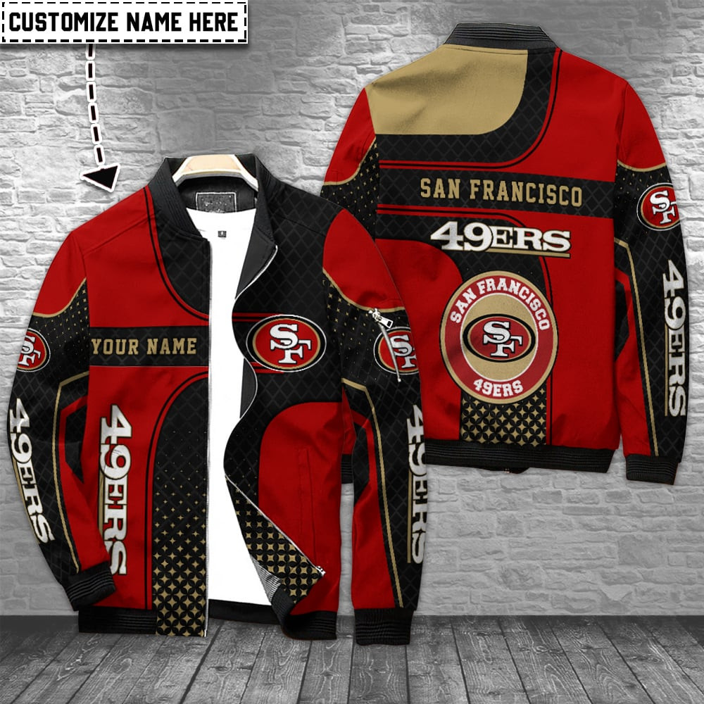 San Francisco 49ers Personalized Bomber Jacket BG915