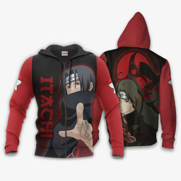 Uchiha Itachi Sharingan Eyes Naruto Anime 3k382 Cartoon 3d Hoodie Zip Hoodie 1841