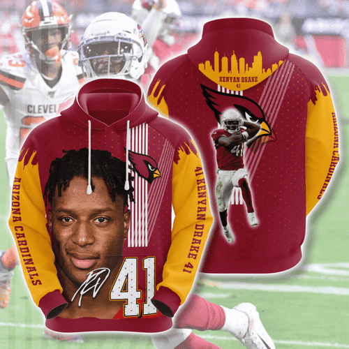 Arizona Cardinals kenyan drake 3D All Over Print Hoodie & Zip Hoodie