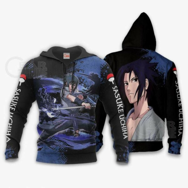 Uchiha Sasuke Naruto Anime 2k925 Cartoon 3d Hoodie Zip Hoodie 1783