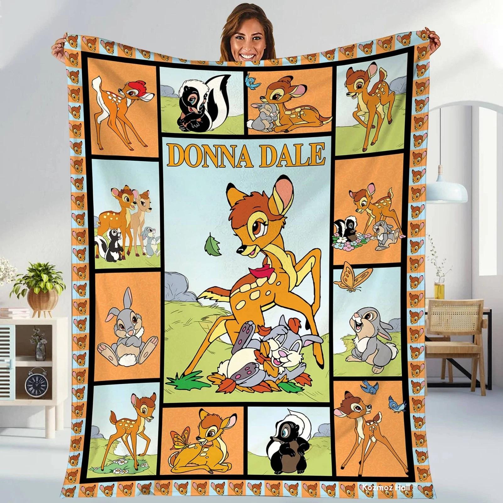 Personalized Bambi Blanket Bambi Fleece Sherpa Blanket