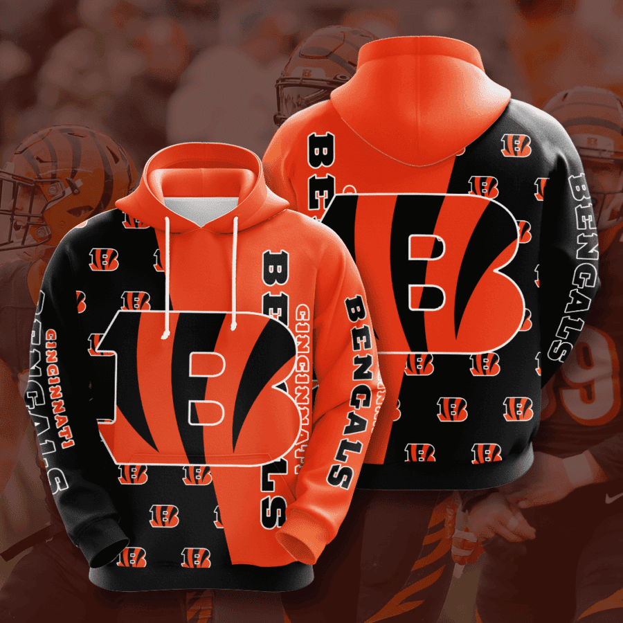 Cincinnati Bengals 3D All Over Print Hoodie & Zip Hoodie