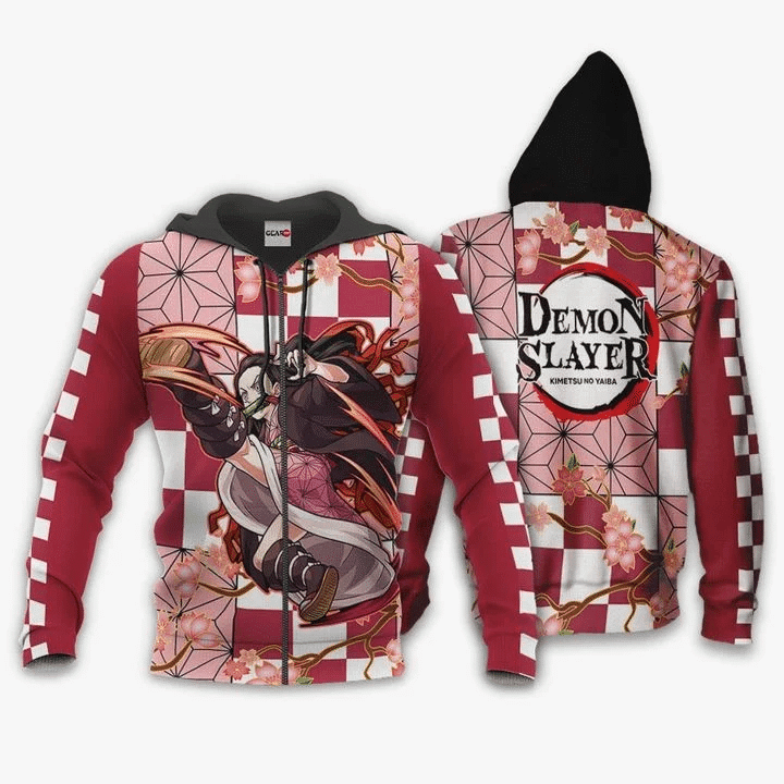 Nezuko Demon Slayer 3d Hoodie Zip Hoodie