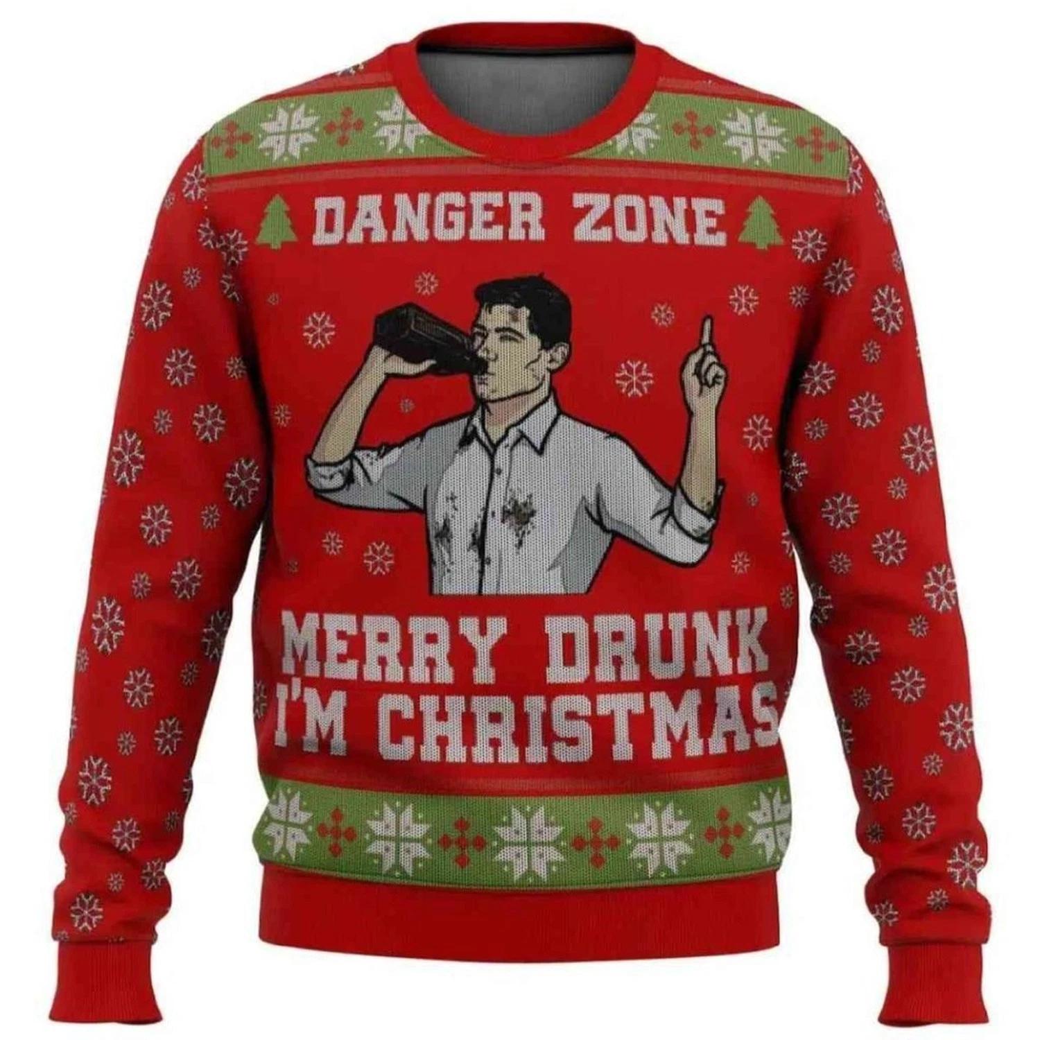 Merry Drunk Im Christmas Sterling Archer Ugly Christmas Sweater