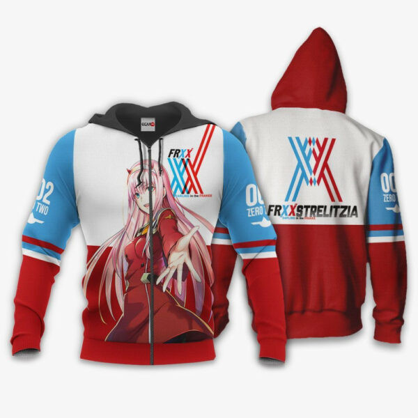 Darling In The Franxx Zero Two Anime 3k160 Cartoon 3d Hoodie Zip Hoodie 1553