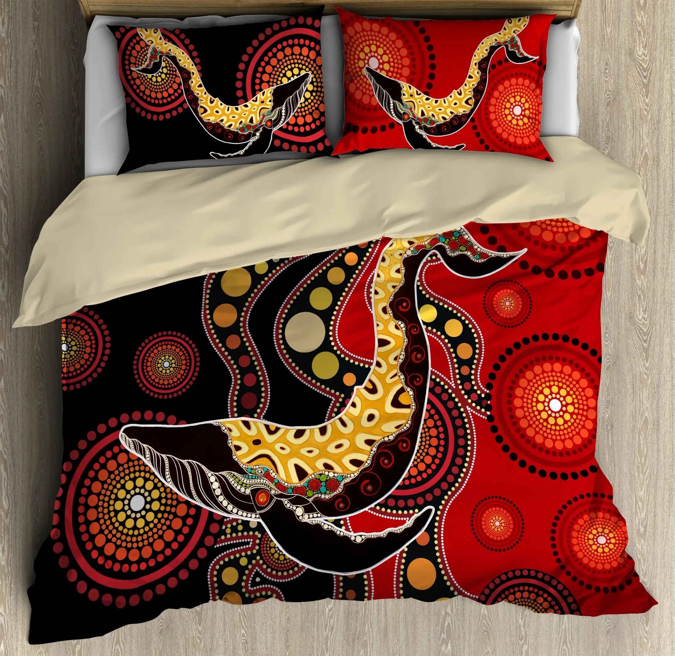 Shark Bedding Set Shark Graphic Australia Culture Pattern Duvet Covers