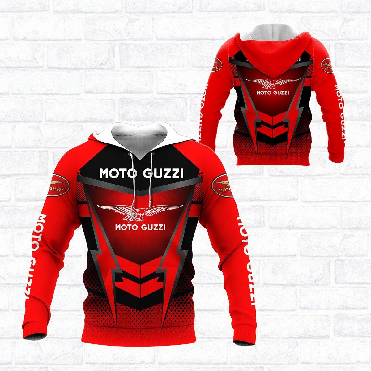 Moto Guzzi Shirt 311, 3d Hoodie Zip Hoodie