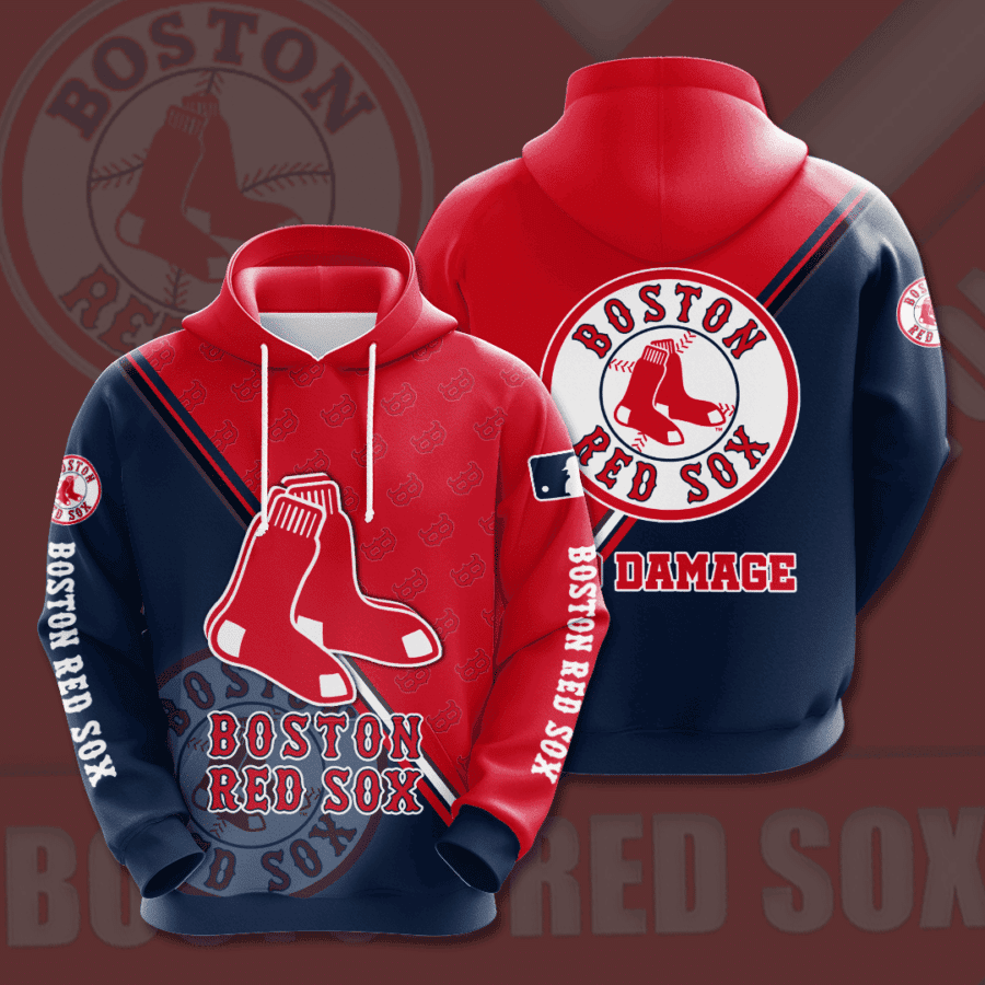 Boston Red Sox 3D All Over Print Hoodie & Zip Hoodie