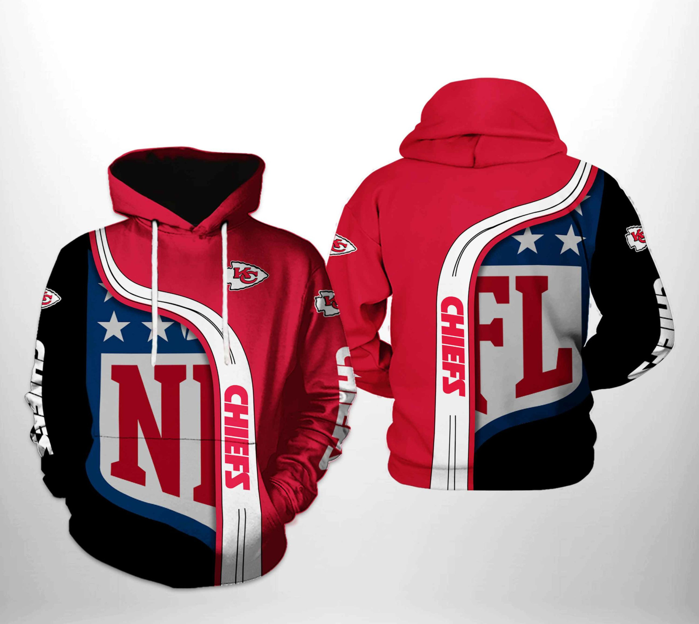 Kansas City Chiefs Team 3D All Over Print Hoodie & Zip Hoodie