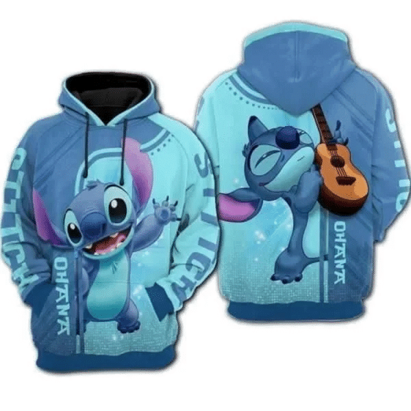 Lilo And Stitch Film Ohana For Fan 3d T Shirt Sweatshirt Zip Hoodie Bomber 1207