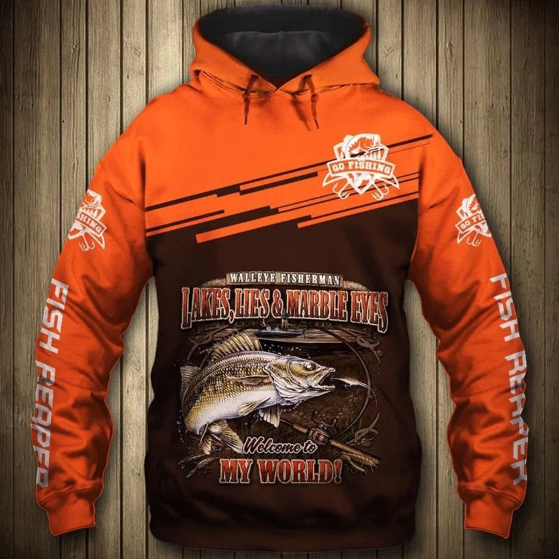 Walleye Fishing Pullover And 3D All Over Print Hoodie & Zip Hoodie