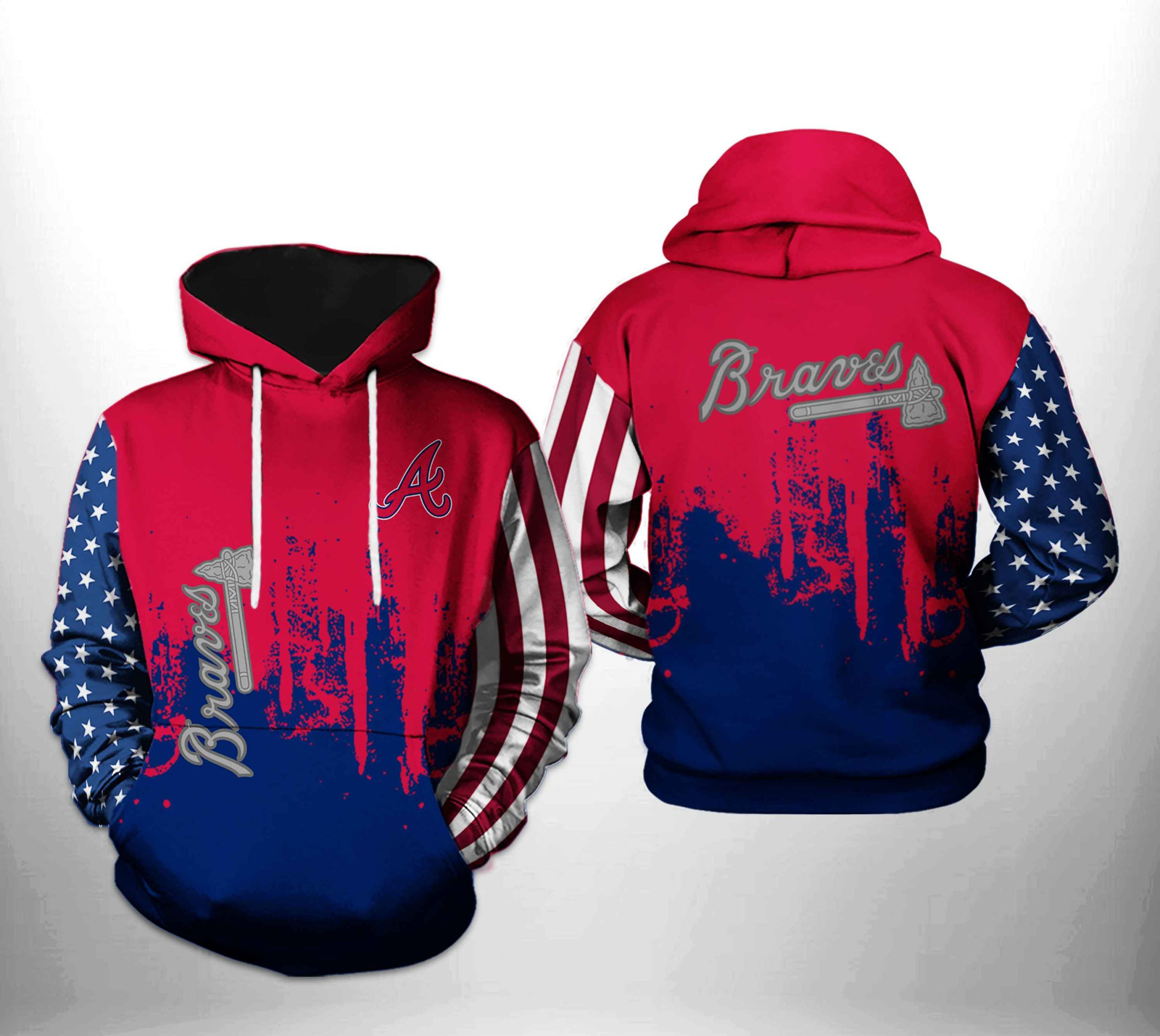 Atlanta Braves MLB Team US 3D All Over Print Hoodie & Zip Hoodie