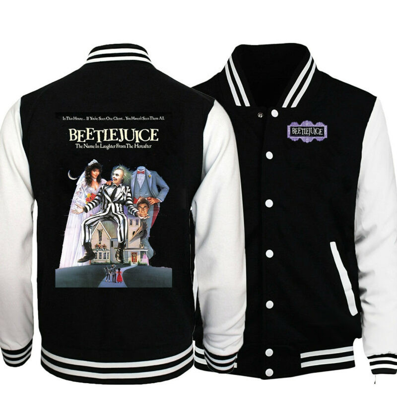 Beetlejuice Poster Baseball Jacket