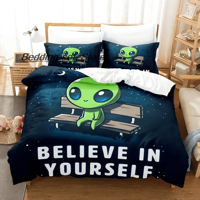Alien Bedding Set Alien Believe In Yourself Duvet Covers