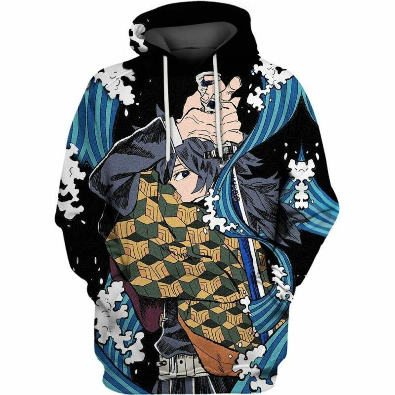 Giyuu Tomioka Over Print 3d Hoodie Zip Hoodie