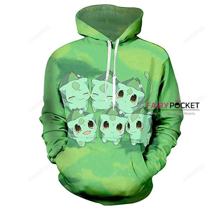 Pokemon Bulbasaur 3D All Over Print Hoodie & Zip Hoodie