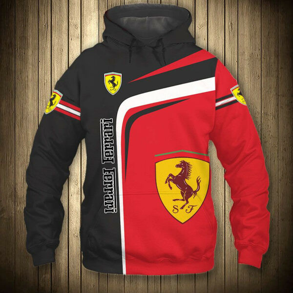 Ferrari Luxury Sport Car 7k377 Cartoon 3d Hoodie Zip Hoodie 587