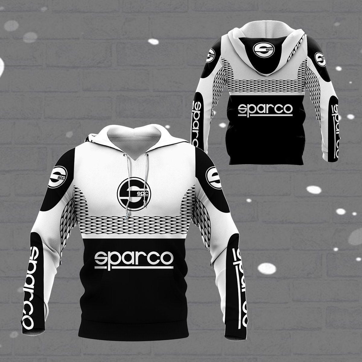 Sparco Shirt 383, 3d Hoodie Zip Hoodie