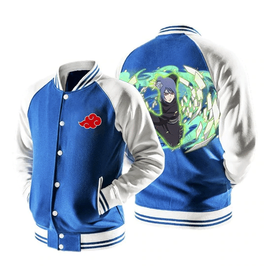 Naruto Konan Akatsuki Powerful Kunoichi 2 Baseball Jacket 544