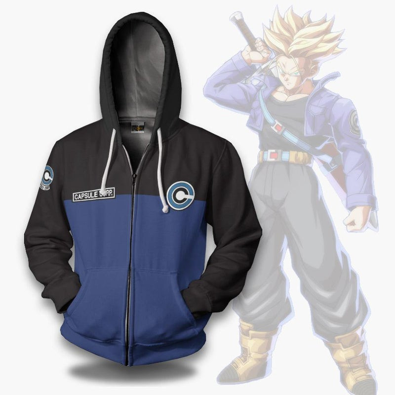 Dragon Ball Capsule Corp Uniform Unisex Casual 3D All Over Print Hoodie & Zip Hoodie