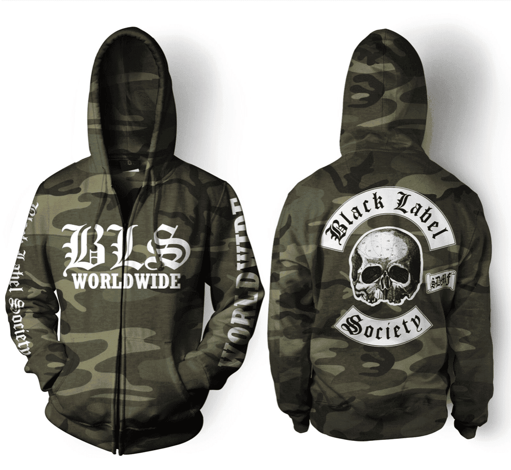 BLS Worldwide Black Label Society 3D All Over Print Hoodie & Zip Hoodie