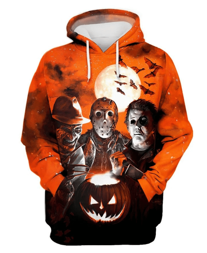 Jason Voorhees Halloween 3d Hoodie