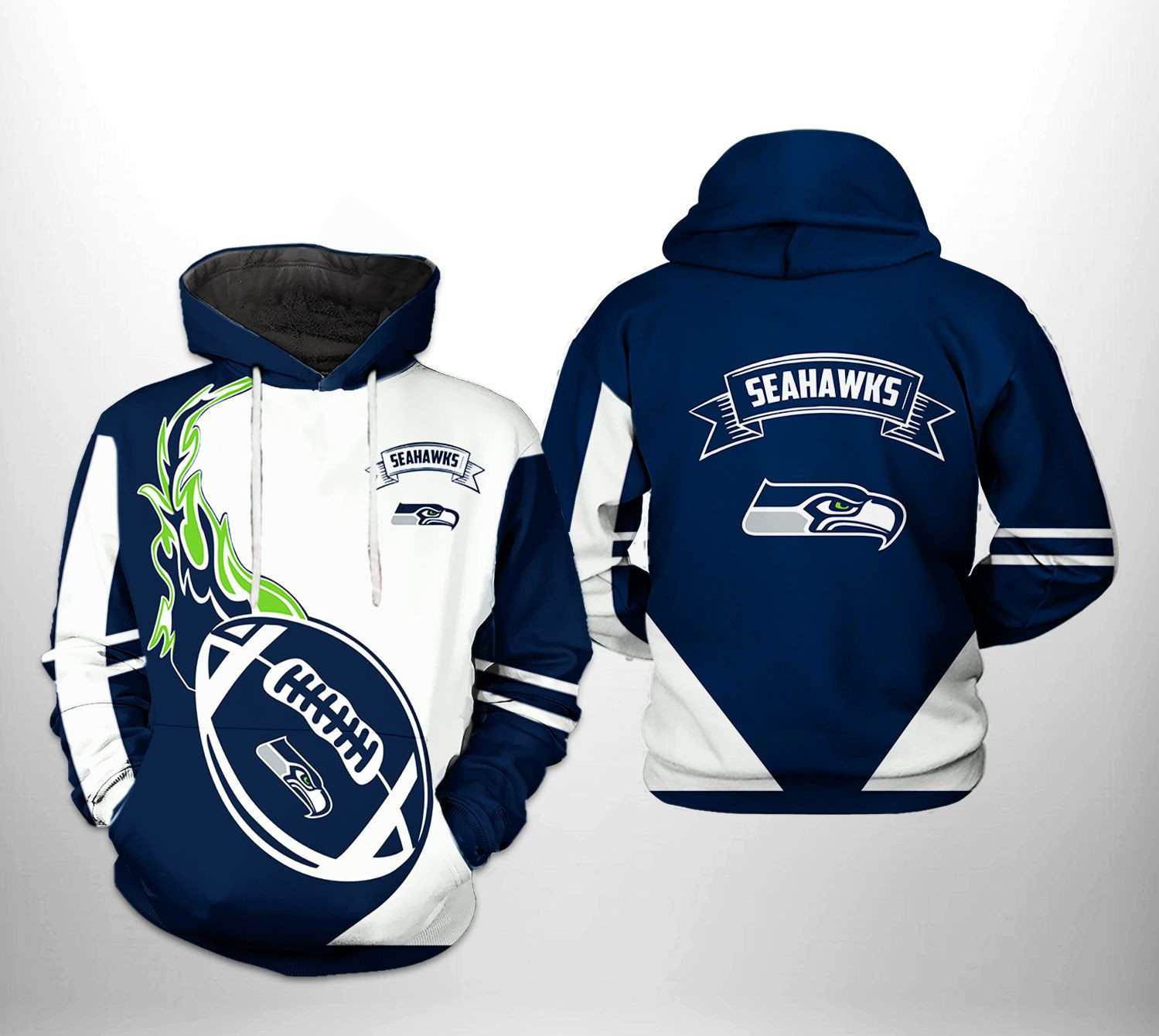 Seattle Seahawks Classic 3D All Over Print Hoodie & Zip Hoodie