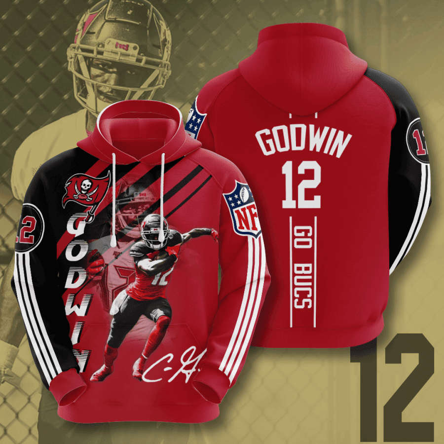 Chris Godwin Tampa Bay Buccaneers 3D All Over Print Hoodie & Zip Hoodie
