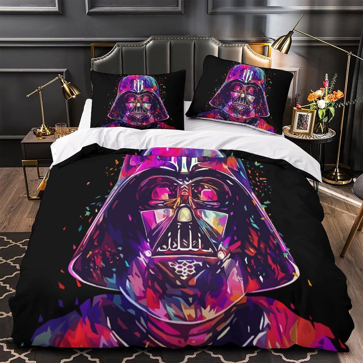 SW Bedding Set SW Darth Vader Minimalist Art Duvet Covers