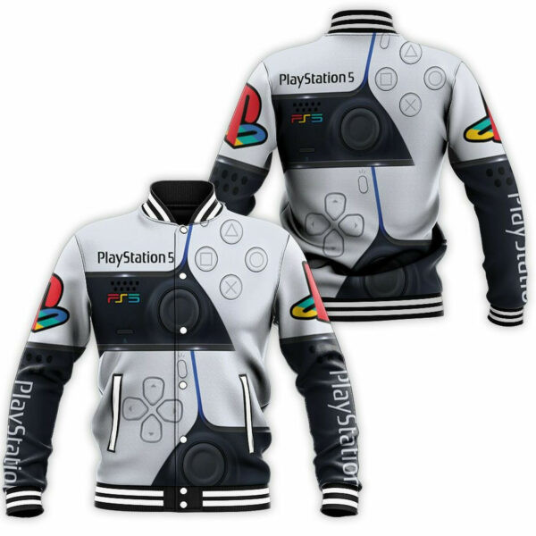 Playstation 5 Gaming Controller Design Pattern For Gamer 6k686 Gift For Fan Baseball Jacket 143