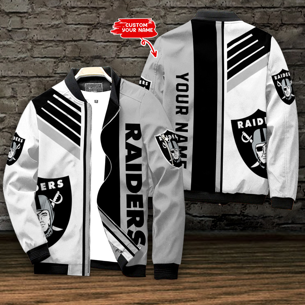 Las Vegas Raiders Personalized Bomber Jacket BG797