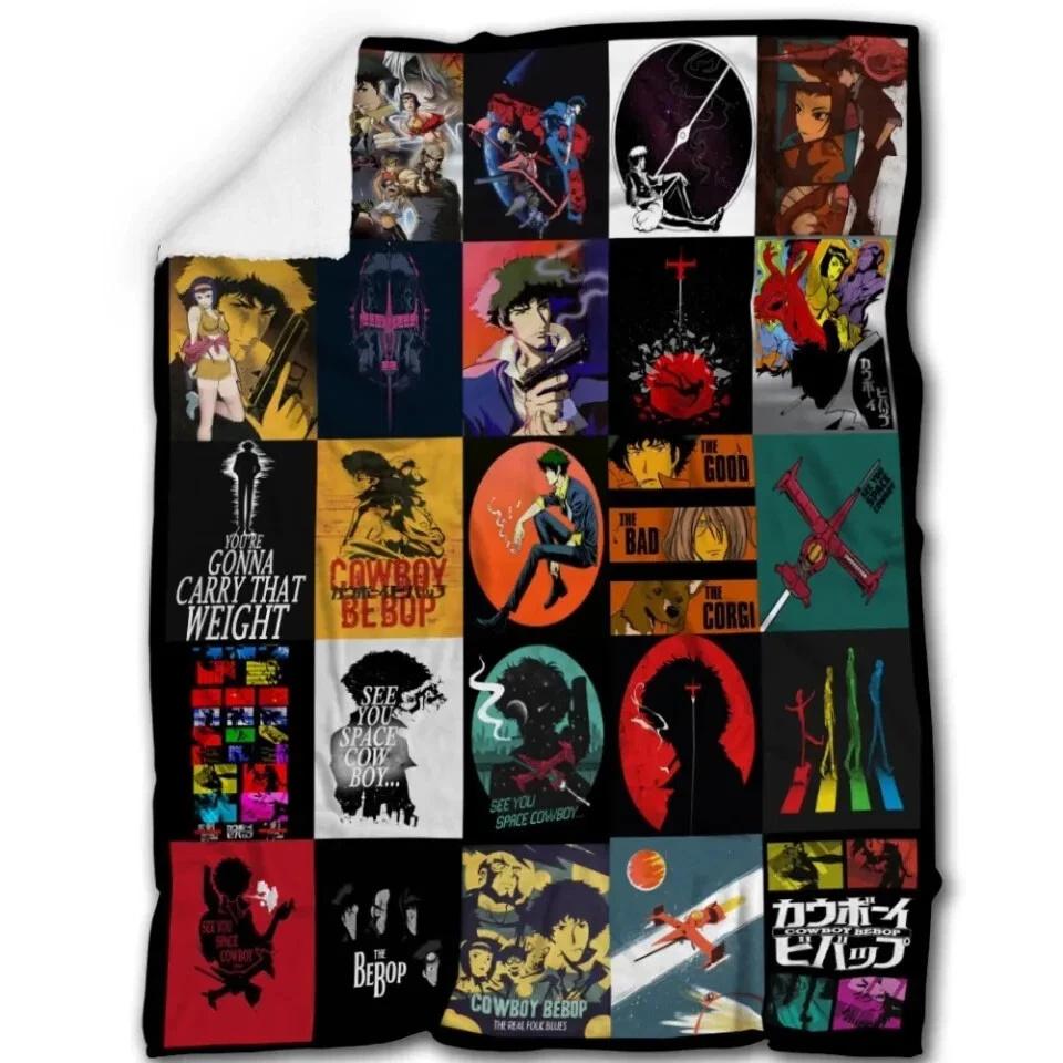 Cowboy Bebop Fleece Sherpa Blanket