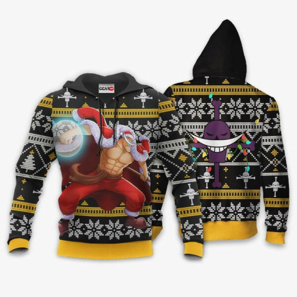 Whitebeard Ugly Christmas Sweater One Piece Anime 1k502   Cartoon Graphic Outfits Aop 3d Hoodie, Zip Hoodie 2562
