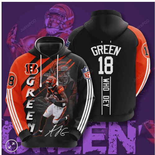 Aj Green Cincinnati Bengals 3D All Over Print Hoodie & Zip Hoodie