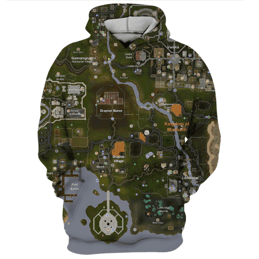 Runescape 3D All Over Print Hoodie & Zip Hoodie