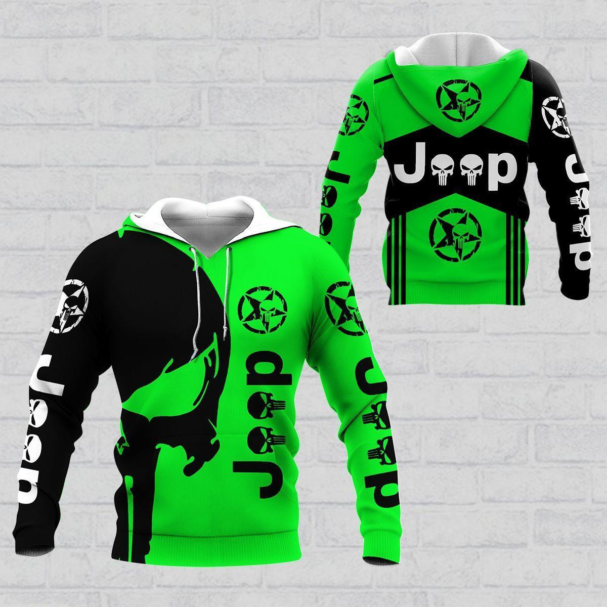 Jeep Shirt 941,   3d Hoodie Zip Hoodie