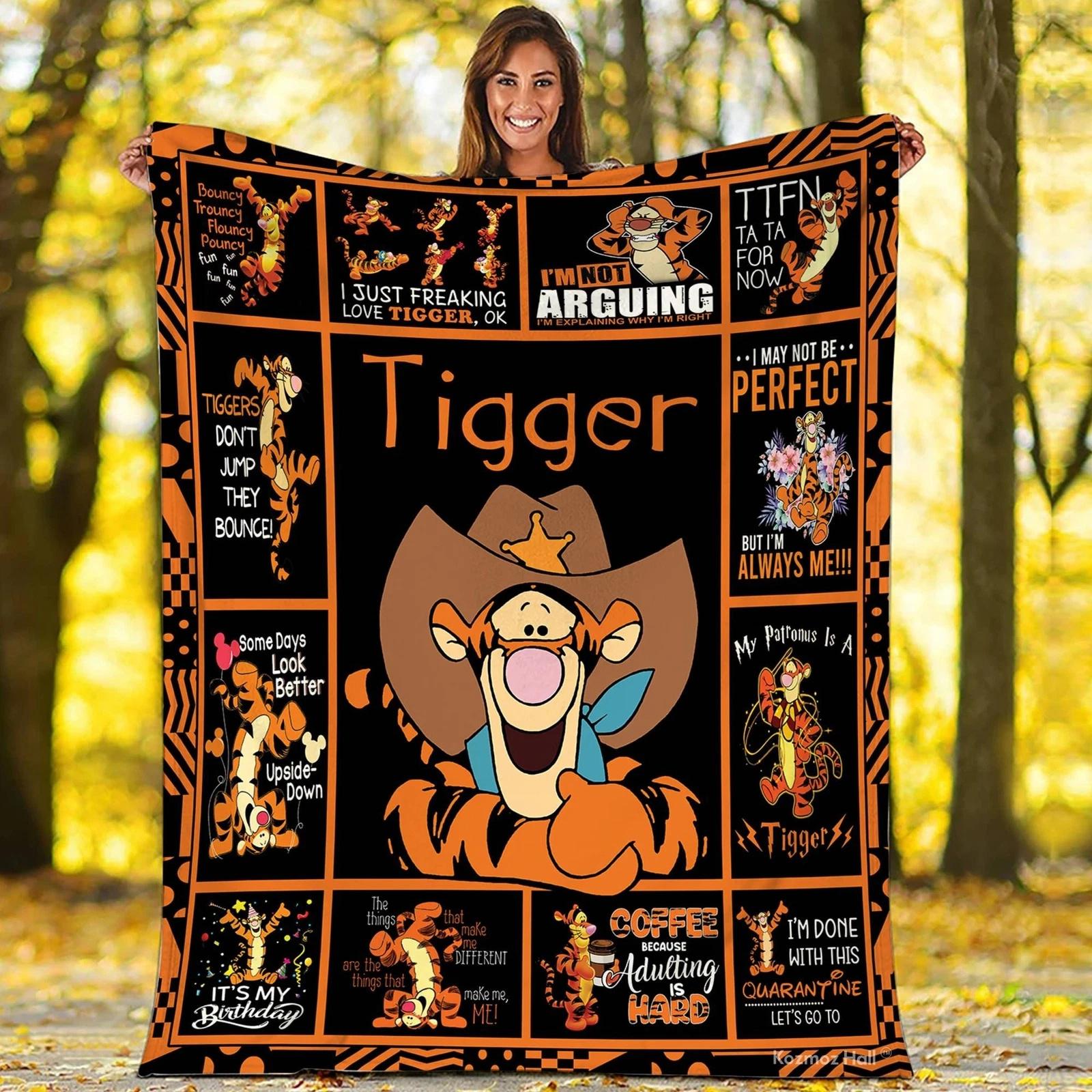 Pooh Tigger Blanket Winnie The Pooh Blanket Tigger Magic Kingdom Fleece Sherpa Blanket