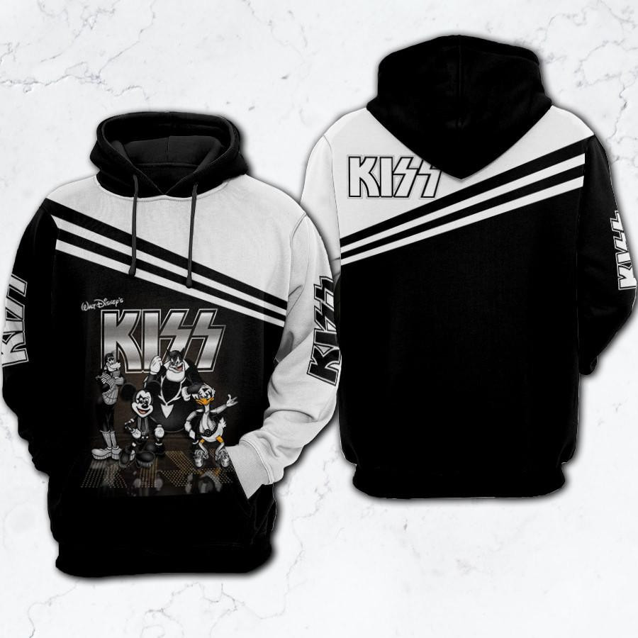Kiss Band Lover Gift, Walt Disney Mickey Mouse Donald Goofy Kiss Band Gift, Kiss Band Aop Hoodie, Zip Hoodie, Fleece Jacket