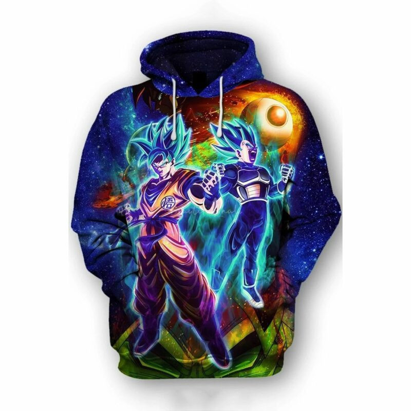 Goku Cartoon Dragon Ball 17 Over Print 3d Hoodie Zip Hoodie