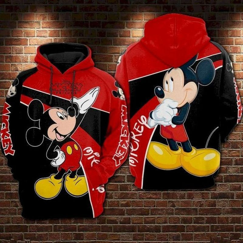 Mickey Mouse Cute Lover 3d Hoodie Zip Hoodie 264