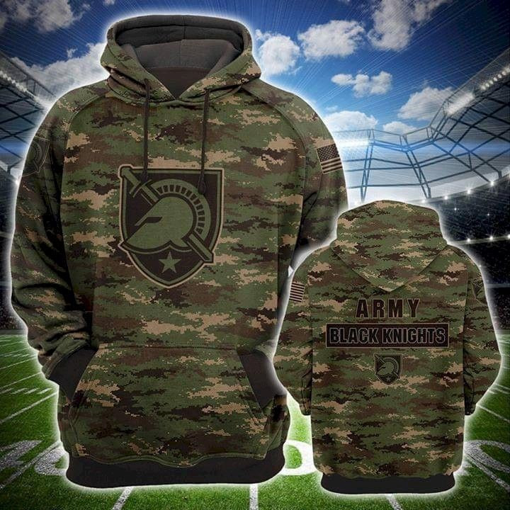 Army Black Knights Camouflage Pattern 3D All Over Print Hoodie & Zip Hoodie