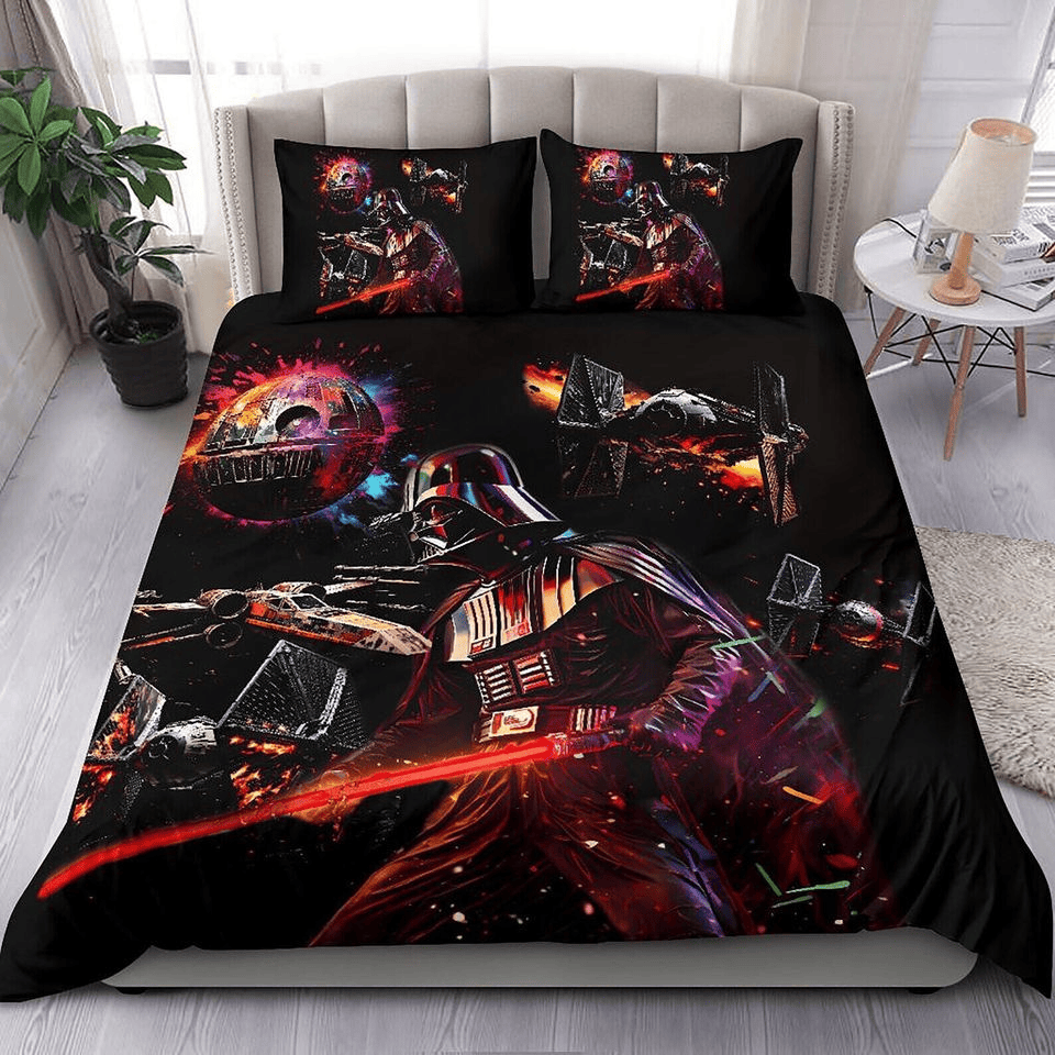 SW Bedding Set SW Darth Vader And Ships Duvet Covers