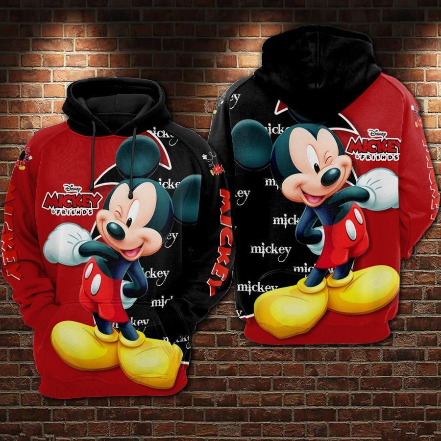 Mickey Mouse Friends Movies Over Print 3d Hoodie Zip Hoodie 361