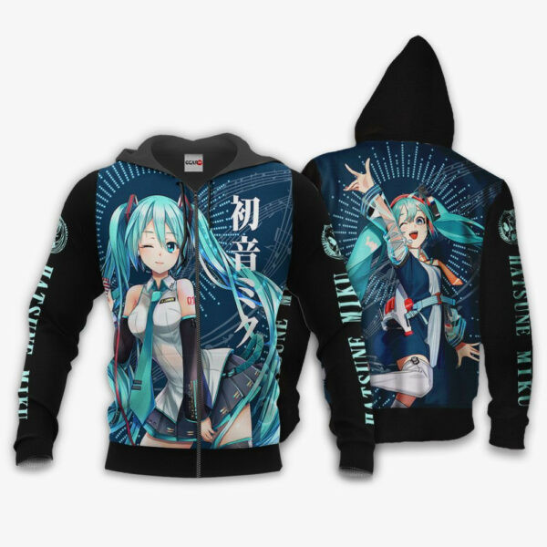 Hatsune Miku Vocaloid Anime 3k238 Cartoon 3d Hoodie Zip Hoodie 381