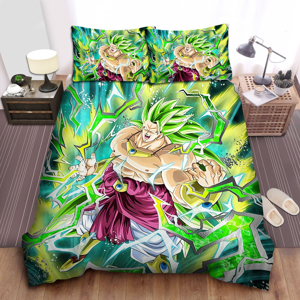 Dragon Ball Bedding Set Broly Legendary Super Saiyan Duvet Covers