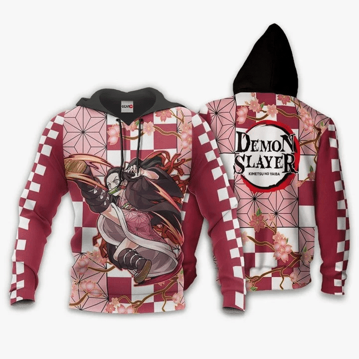 Demon Slayer Nezuko 3d Hoodie Zip Hoodie