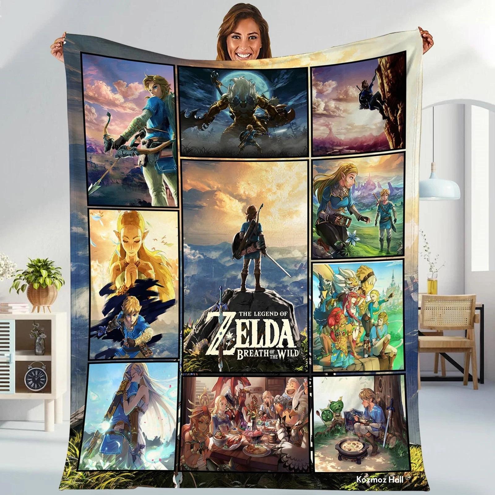 The Legend Of Zelda BlanketThe Legend Of Zelda Tears Of The Kingdom Fleece Sherpa Blanket