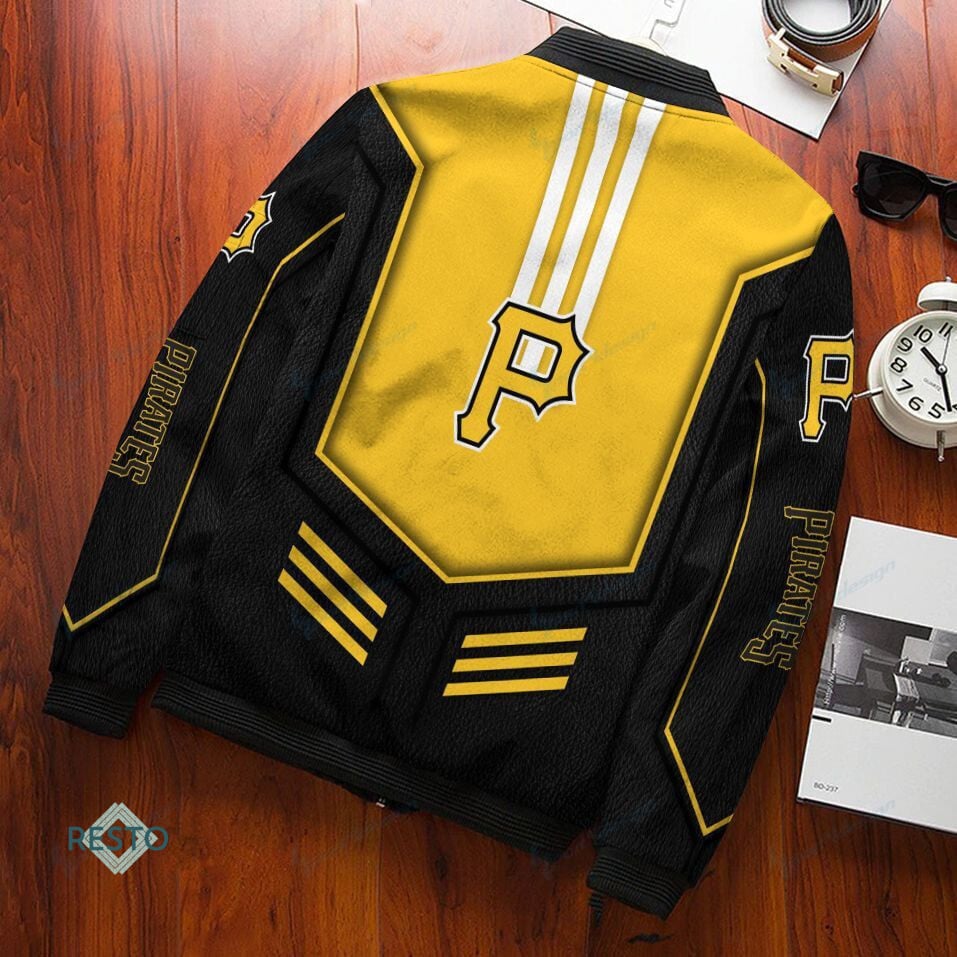 Pittsburgh Pirates Black Gold Bomber Jacket