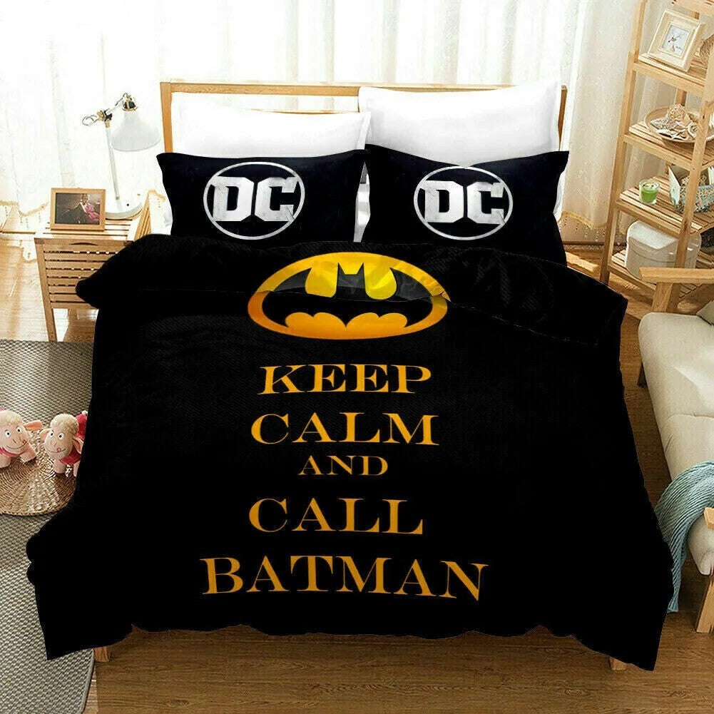 Batman Bedding Set DC Keep Calm And Call Batman Duvet Covers