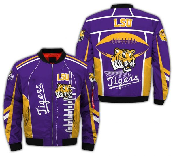 LSU Tigers Purple Bomber Jacket